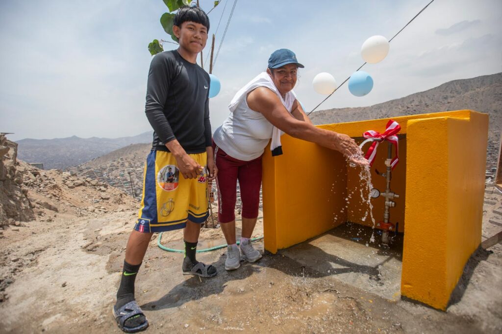 Alcalde de Lima inauguró segundo punto del proyecto Agua de Emergencia